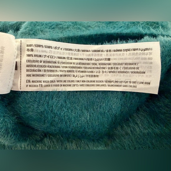 Abercrombie & Fitch Emerald Teal Fuzzy Cardigan XXS Soft A & F Collection - Picture 9 of 10